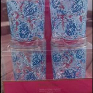 Acrylic Lo-Ball Glasses - Lilly Pulitzer